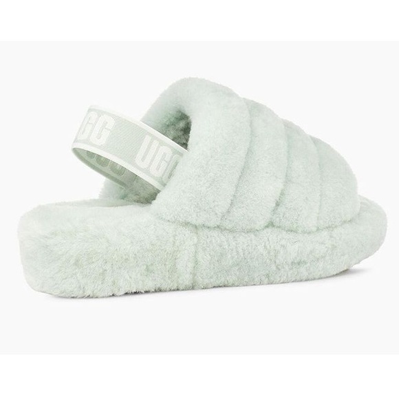UGG Fluff Yeah Women’s Size 7 Slipper Retro Mint Green - Picture 3 of 11